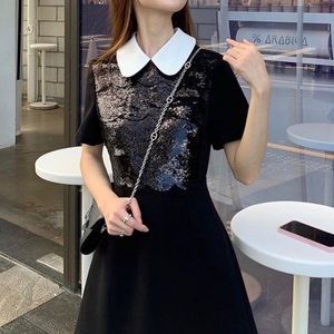Black Sequin Dress